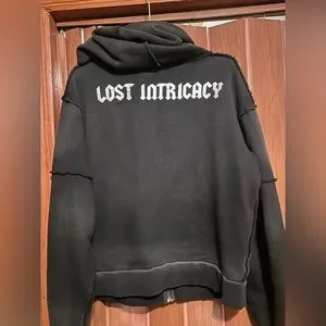 Lost Intricacy | Tops | Lost Intricacy Black Wash Rhinestone Zipup